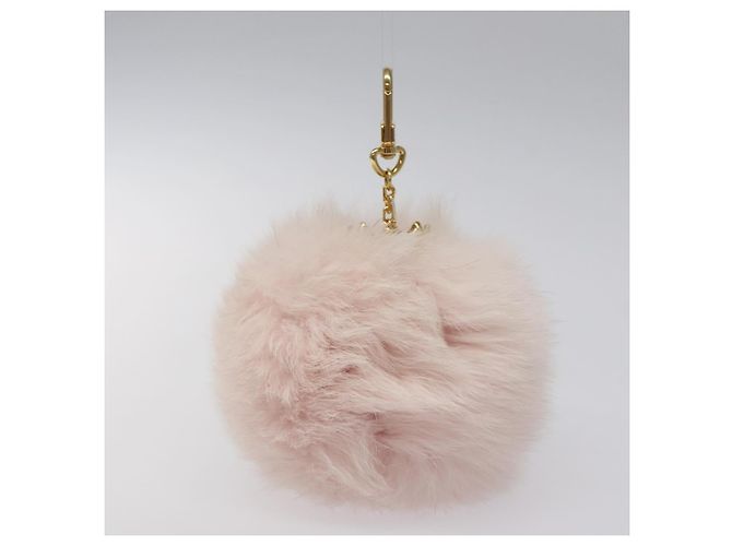PORTACHIAVI FUZZY BUBBLE LOUIS VUITTON Rosa Oro M67371 LV Auth JB089M D'oro - vista 5