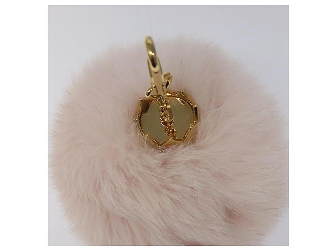 PORTACHIAVI FUZZY BUBBLE LOUIS VUITTON Rosa Oro M67371 LV Auth JB089M D'oro - vista 6