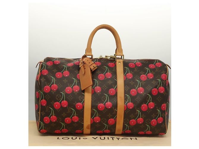 LOUIS VUITTON Monogram Ciliegia Keepall 45 Borsa Boston M95011 LV Auth BD1558SAM Monogramma - vista 12