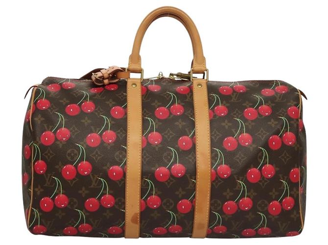 LOUIS VUITTON Monogram Ciliegia Keepall 45 Borsa Boston M95011 LV Auth BD1558SAM Monogramma - vista 13