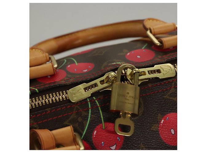 LOUIS VUITTON Monogram Ciliegia Keepall 45 Borsa Boston M95011 LV Auth BD1558SAM Monogramma - vista 19