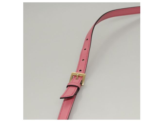 Borsa a Spalla Miu Miu in Pelle Rosa Oro Auth BD1584SAM D'oro - vista 14