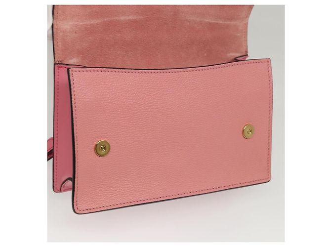 Borsa a Spalla Miu Miu in Pelle Rosa Oro Auth BD1584SAM D'oro - vista 20