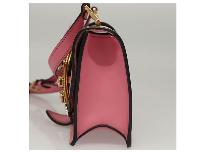Borsa a Spalla Miu Miu in Pelle Rosa Oro Auth BD1584SAM D'oro - vista 3