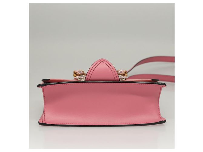 Borsa a Spalla Miu Miu in Pelle Rosa Oro Auth BD1584SAM D'oro - vista 5