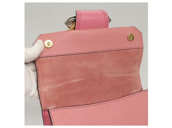 Borsa a Spalla Miu Miu in Pelle Rosa Oro Auth BD1584SAM D'oro - vista 9