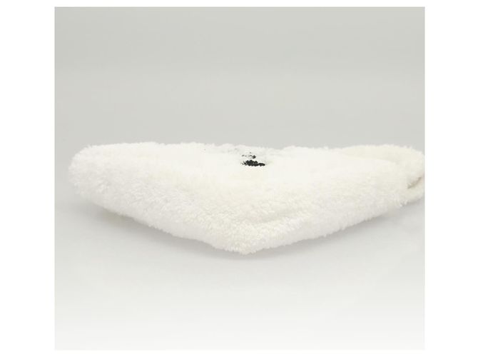 Borsa a Spalla PRADA Pile Bianco Argento Auth MX183SAM - vista 5