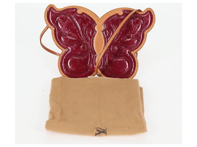 LOUIS VUITTON Vernis Pochette Papillon Borsa a Spalla Viola M92270 Auth 116413SAM Porpora - vista 12