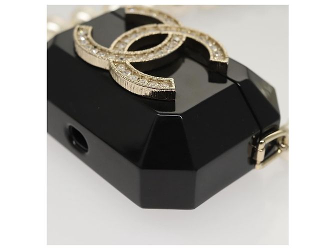 Custodia per Airpods CHANEL Spalla plastica Nera CC Auth BA1117SM Nero - vista 14
