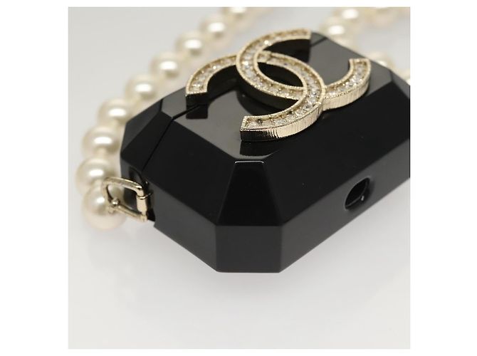 Custodia per Airpods CHANEL Spalla plastica Nera CC Auth BA1117SM Nero - vista 9