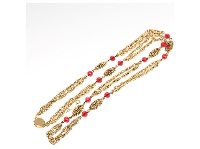 Collana a catena Mark COCO di CHANEL in metallo dorato CC Auth BA1373SAM D'oro - vista 13