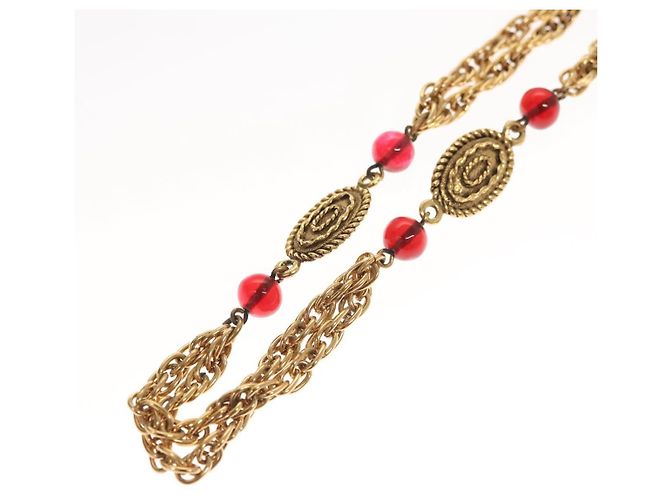 Collana a catena Mark COCO di CHANEL in metallo dorato CC Auth BA1373SAM D'oro - vista 14