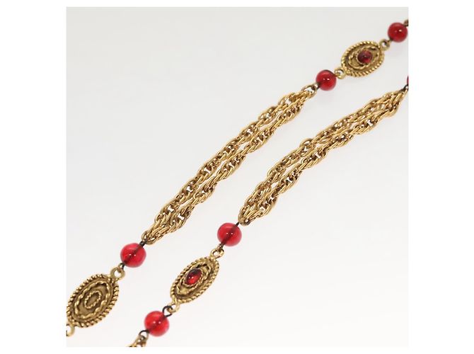Collana a catena Mark COCO di CHANEL in metallo dorato CC Auth BA1373SAM D'oro - vista 16