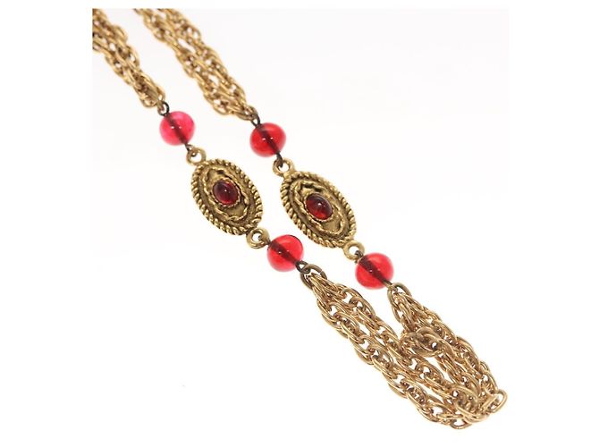 Collana a catena Mark COCO di CHANEL in metallo dorato CC Auth BA1373SAM D'oro - vista 3