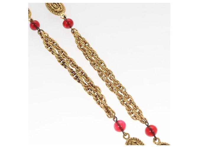Collana a catena Mark COCO di CHANEL in metallo dorato CC Auth BA1373SAM D'oro - vista 4