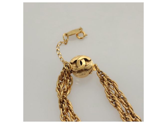 Collana a catena Mark COCO di CHANEL in metallo dorato CC Auth BA1373SAM D'oro - vista 7