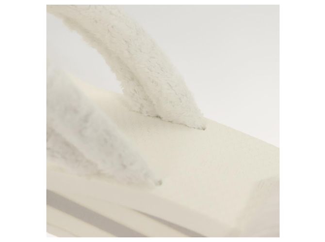 CHANEL Sandali da Spiaggia Cotone 39C Bianco CC Auth BA1259SM - vista 17