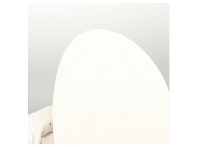 CHANEL Sandali da Spiaggia Cotone 39C Bianco CC Auth BA1259SM - vista 24