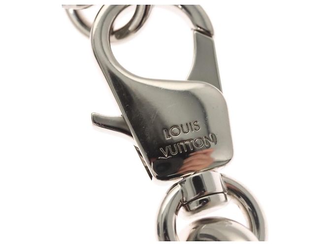 COLLANA LOUIS VUITTON LV Edge GM in metallo tono argento MP3000 Auth 116084SAM - vista 15