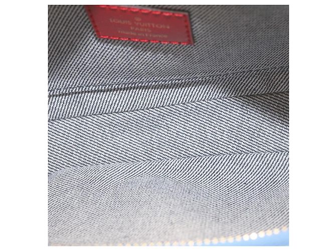 LOUIS VUITTON Bolsa de Ombro Multi Pochette Acessórios em Denim M44990 Auth ar6462SM Monograma - vista 10
