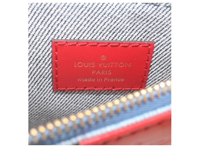 LOUIS VUITTON Bolsa de Ombro Multi Pochette Acessórios em Denim M44990 Auth ar6462SM Monograma - vista 16
