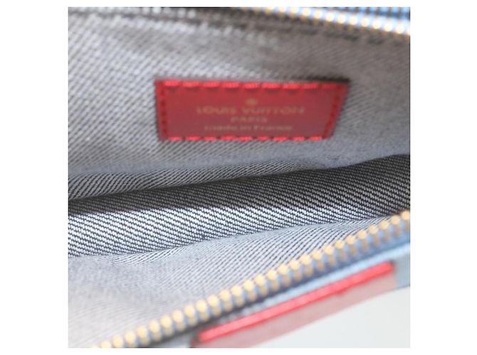 LOUIS VUITTON Bolsa de Ombro Multi Pochette Acessórios em Denim M44990 Auth ar6462SM Monograma - vista 17