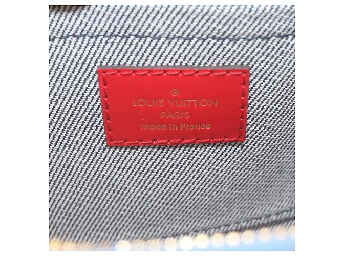 LOUIS VUITTON Bolsa de Ombro Multi Pochette Acessórios em Denim M44990 Auth ar6462SM Monograma - vista 20