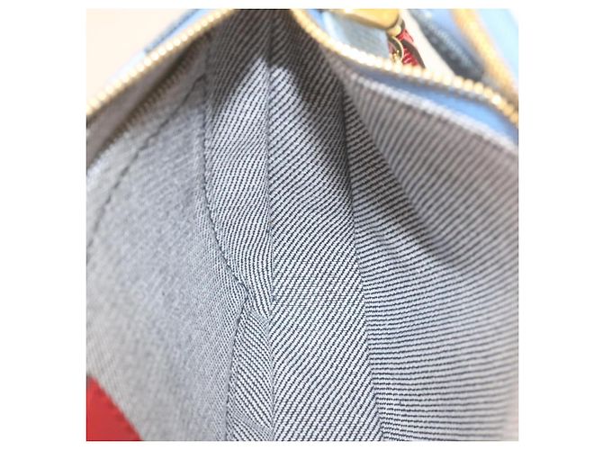 LOUIS VUITTON Bolsa de Ombro Multi Pochette Acessórios em Denim M44990 Auth ar6462SM Monograma - vista 21