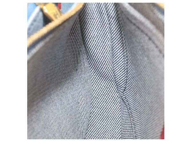 LOUIS VUITTON Bolsa de Ombro Multi Pochette Acessórios em Denim M44990 Auth ar6462SM Monograma - vista 22