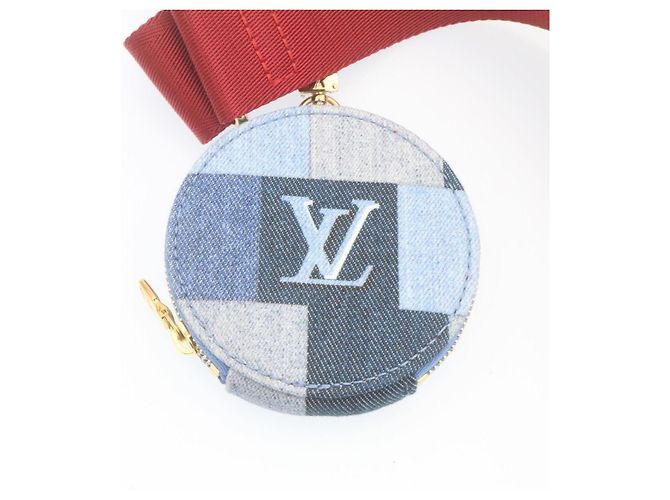 LOUIS VUITTON Bolsa de Ombro Multi Pochette Acessórios em Denim M44990 Auth ar6462SM Monograma - vista 24