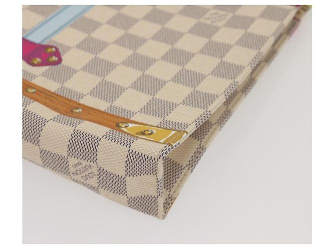 LOUIS VUITTON Poche Toilette 26 Damier Azur M41438 Auth LV ak181SAM - vista 15