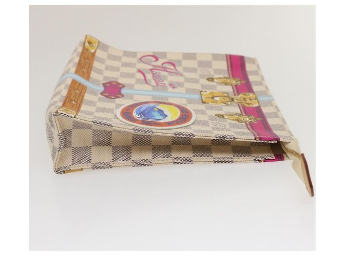 LOUIS VUITTON Poche Toilette 26 Damier Azur M41438 Auth LV ak181SAM - vista 3