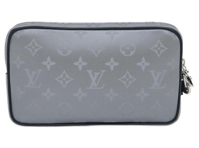 LOUIS VUITTON Borsa Clutch Satellite Alpha Monogramma Argento M44171 LV Auth 29977SAV - vista 2