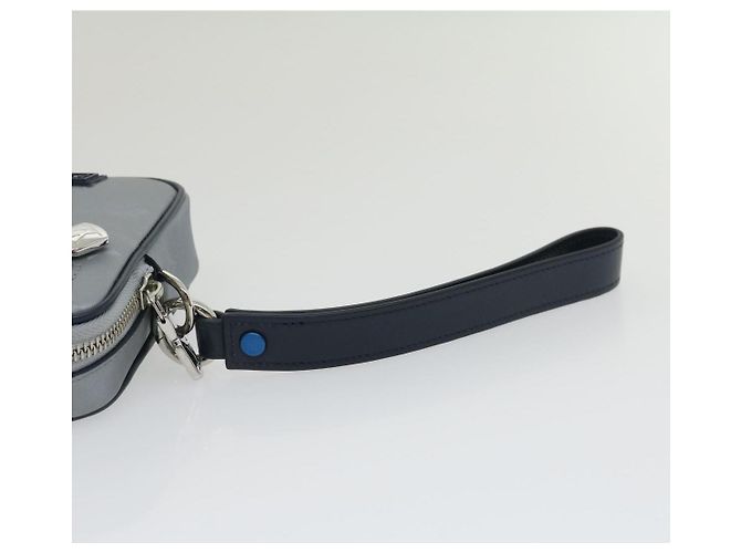 LOUIS VUITTON Borsa Clutch Satellite Alpha Monogramma Argento M44171 LV Auth 29977SAV - vista 8