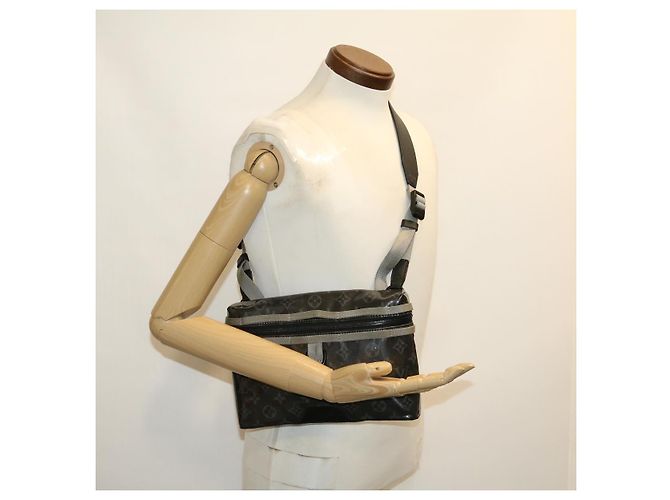 LOUIS VUITTON Eclipse Glaze Messenger PM Shoulder Bag Gray M52218 LV Auth 30549SAV Brown - view 24