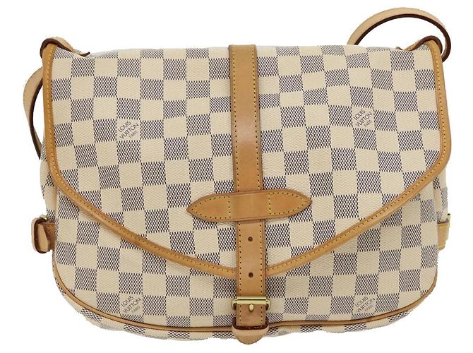 LOUIS VUITTON Borsa a Spalla Saumur 30 in Tela Damier Azur N48202 LV Auth 31179SAV - vista 13