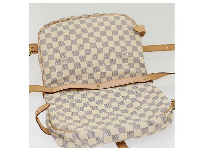 LOUIS VUITTON Borsa a Spalla Saumur 30 in Tela Damier Azur N48202 LV Auth 31179SAV - vista 18