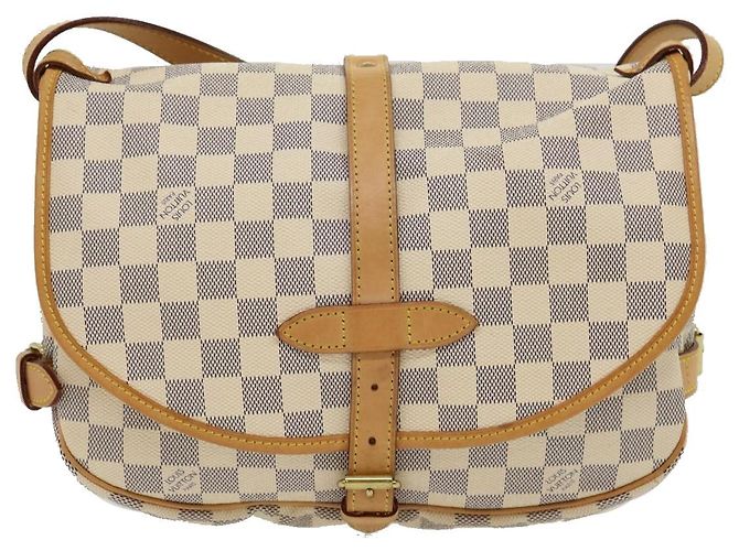 LOUIS VUITTON Borsa a Spalla Saumur 30 in Tela Damier Azur N48202 LV Auth 31179SAV - vista 2