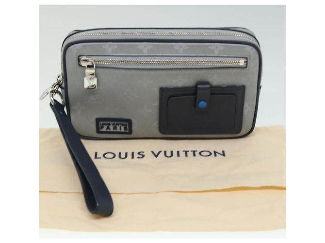 LOUIS VUITTON Clutch Satellite Monogram Argento M44171 LV Auth 32349SAV - vista 12