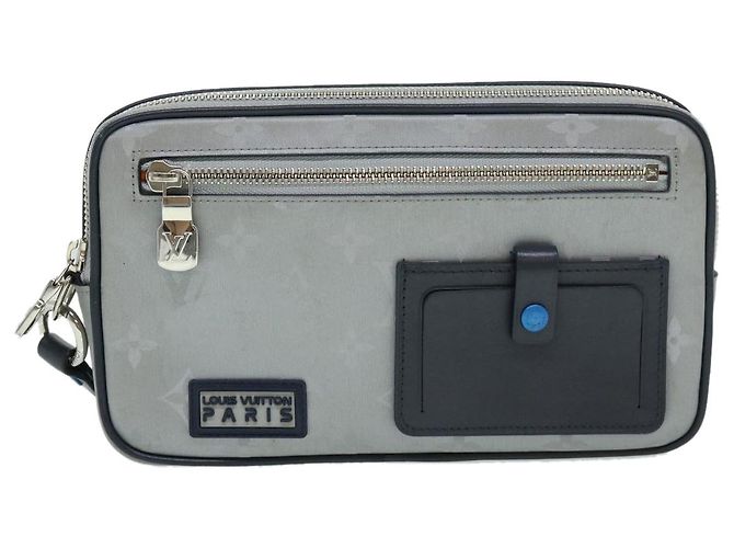 LOUIS VUITTON Clutch Satellite Monogram Argento M44171 LV Auth 32349SAV - vista 13