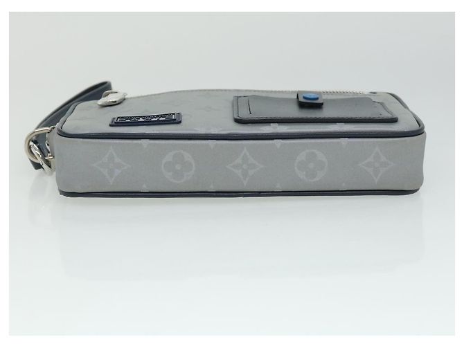 LOUIS VUITTON Clutch Satellite Monogram Argento M44171 LV Auth 32349SAV - vista 6