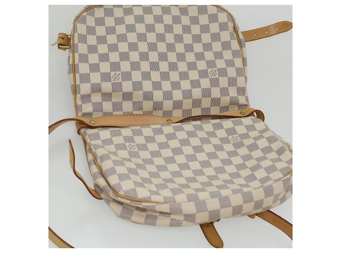 LOUIS VUITTON Borsa a Spalla Damier Azur Saumur 30 N48202 LV Auth 37002SAV - vista 18