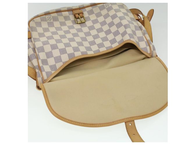 LOUIS VUITTON Borsa a Spalla Damier Azur Saumur 30 N48202 LV Auth 37002SAV - vista 20