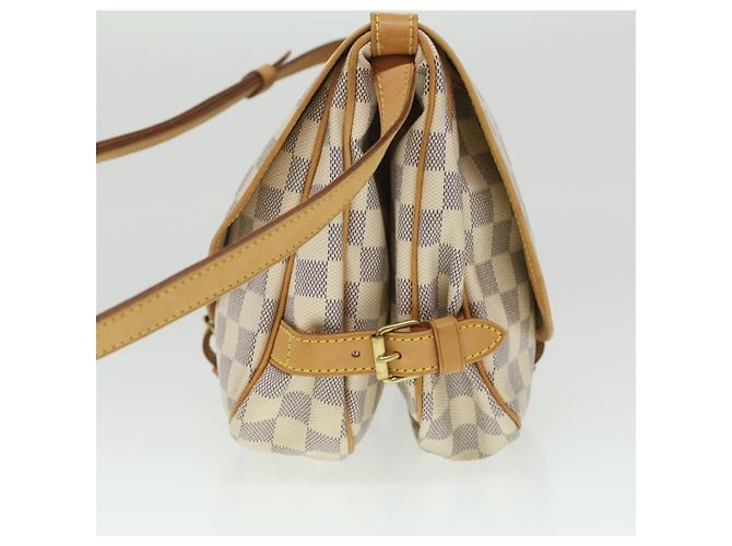 LOUIS VUITTON Borsa a Spalla Damier Azur Saumur 30 N48202 LV Auth 37002SAV - vista 3