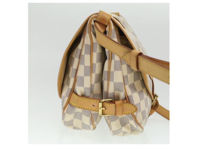 LOUIS VUITTON Borsa a Spalla Damier Azur Saumur 30 N48202 LV Auth 37002SAV - vista 4