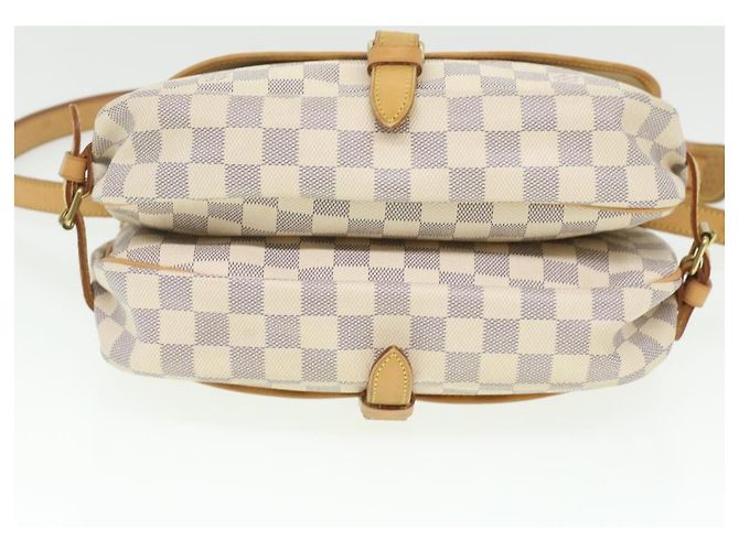 LOUIS VUITTON Borsa a Spalla Damier Azur Saumur 30 N48202 LV Auth 37002SAV - vista 5