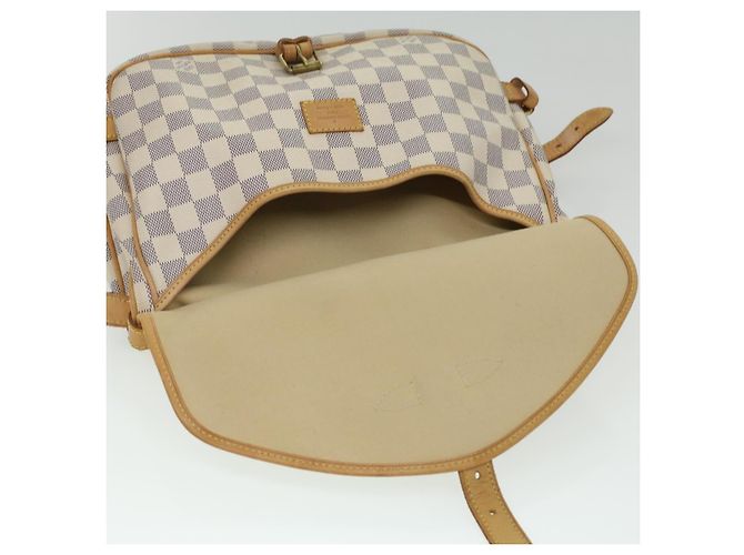 LOUIS VUITTON Borsa a Spalla Damier Azur Saumur 30 N48202 LV Auth 37002SAV - vista 9