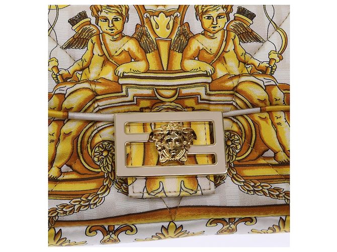 FENDI Baguette Schultertasche Polyester 2way Weiß 8BR600 AK2D Auth 48072SM - vista 19