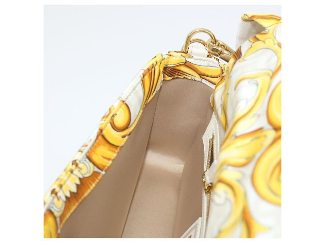 FENDI Baguette Schultertasche Polyester 2way Weiß 8BR600 AK2D Auth 48072SM - vista 22