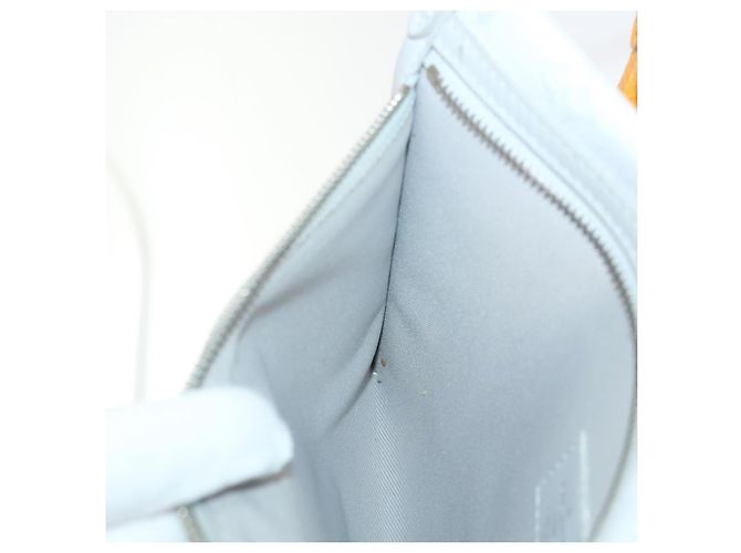 LOUIS VUITTON Borsa a Spalla Piatta Monogramma Bianca da Uomo Bron M44640 Auth 48487SAM Bronzo - vista 22